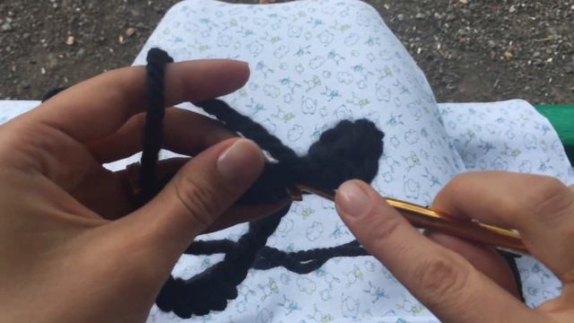 Вяжем легкий и красивый мужской снуд крючком узор "РЫБИЙ ХВОСТ"