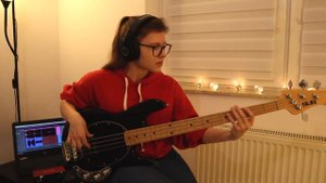 Dua Lipa - Levitating (Bass Cover)