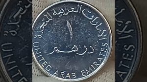 Монета 1 дихрам 1995-2007 года.Обьединные Арабские Эмираты.