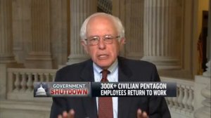 Sen. Bernie Sanders on MSNBC with Thomas Roberts  -- Will govt. shutdown become financial meltdown