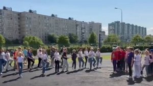 Танцевальный флешмоб ко Дню России июнь 2023