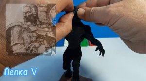 Лепка оборотня из пластилина из фильма "Ван Хельсинг".