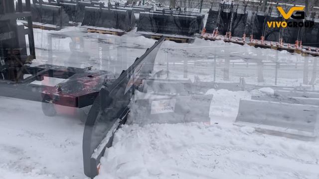 Отвал снеговой для вилочного погрузчика смотреть онлайн