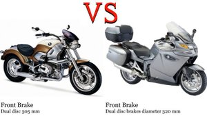 BMW R 1200 C vs BMW K 1300 GT Test specification comparison