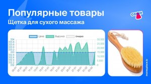 Moneyplace.io - продажи щетки для сухого массажа на Ozon. Анализ маркетплейса