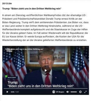 Warum lügt Donald Trump vom dritten Weltkrieg_