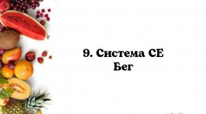 9. Система СЕ. Бег