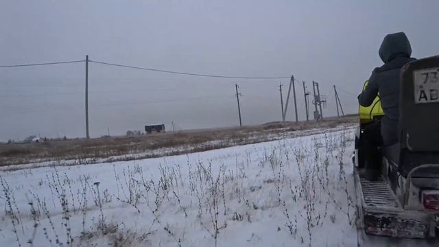 Обзор снегохода Буран 1979 г.в. с мотором от машины. Природа сибири. смотреть онлайн