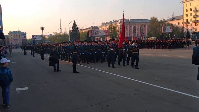 Генеральная репетиция парада Победы в Барнауле