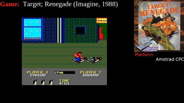 [Amstrad]  Target Renegade