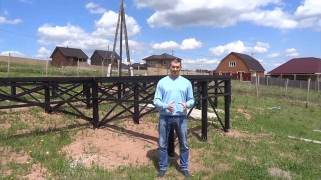 Винтовые сваи на склоне