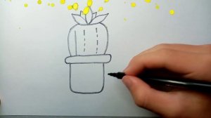 Drawing and coloring a cactus | Рисование И раскрашивание кактуса