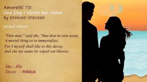 BA English | ONE DAY I WROTE HER NAME | Edmund Spencer'S Sonnet 75 | Summary in Malayalam.