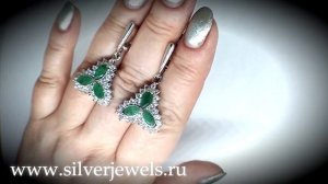 Серебряные украшения. Обзор серег из серебра с натуральными камнями от магазина Сильверджевелс