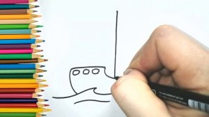 Как нарисовать КОРАБЛИК / Как нарисовать КОРАБЛИК (Рисунки для срисовки)