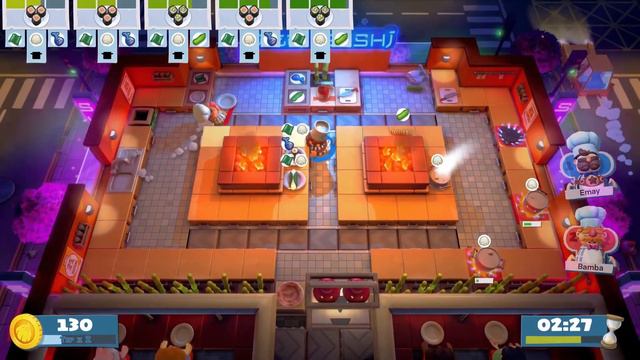 Overcooked All You Can Eat: 3 Stars ⭐⭐⭐ Speed Run !!!  (2 Player Co op) смотреть онлайн