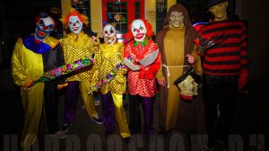 страшные клоуны и лучшее страшно веселое шоу Театр ужасов Артисты и шоу на Хэллоуин