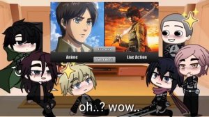 AOT REACT TO AOT LIVE ACTION//AOT