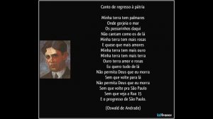 Análise do poema Canto de regresso à pátria - Oswald de Andrade (1924)