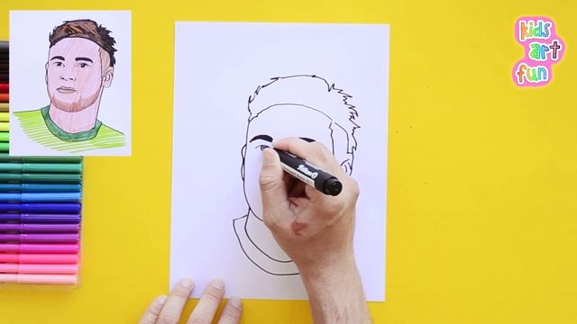 How To Draw Neymar Jr.