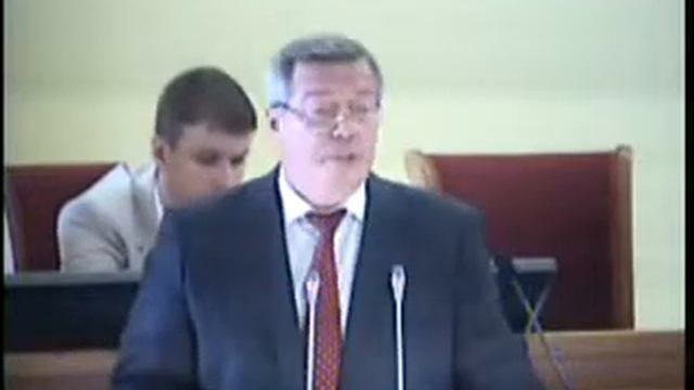 Отчет губернатора В.Ю.Голубева перед депутатами смотреть онлайн