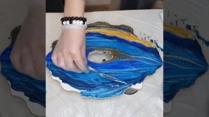 Эпоксидная смола \ Resin Art \ имитация камня лабрадор , мастер- класс