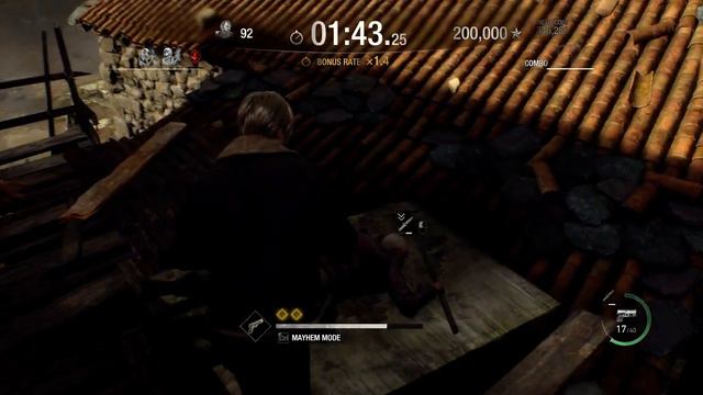 Resident Evil 4 Remake Mercenaries Village Leon S+ Rank