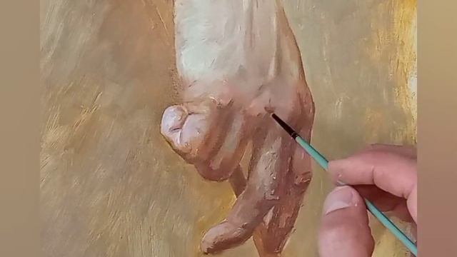 Руки маслом(кисть руки с натуры) Как научиться писать руки маслом? Художник Голубев Александр