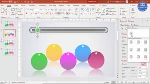 Colorful Hanging options infographic slide in PowerPoint