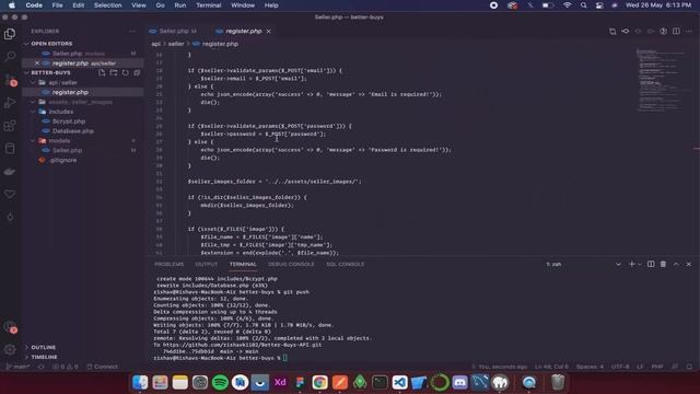 Flutter Shopping App Tutorial 11 - Checking unique email and removing PHP extension from URL