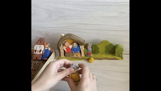 Деревянный пазл Колобок смотреть онлайн