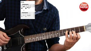 One - Metallica // Easy electric guitar lesson + TABS (how to play, tutorial)