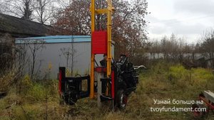 Мини-установка для забивки железобетонных свай