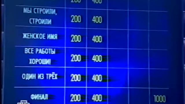 Своя игра. Эдигер - Подольный - Друзь (28.12.2003)
