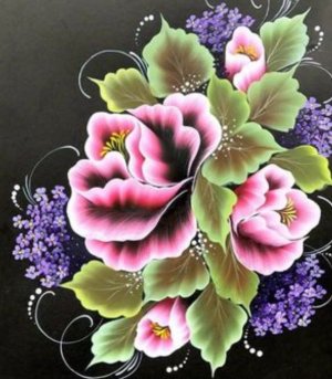 Как нарисовать цветы кистью