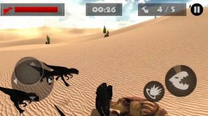 Dinosaur Simulator Games 2021 - Hungry Raptor: Desert Dinosaur Hunt Android Gameplay #4