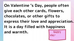 My Valentine’s Day | Improve your English | English Diary | History of Valentine’s Day