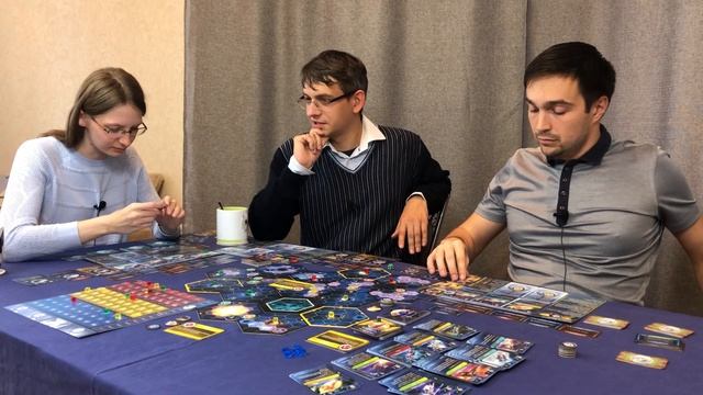 АМБИЦИИ КОСМОСА - ЛЕТСПЛЕЙ настольной игры (космической 4x-стратегии) вместе с автором