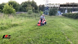 Садовый трактор (райдер) Husqvarna R213C тест-драйв.