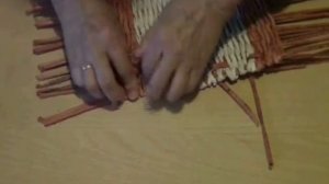 Плетение квадратного или прямоугольного дна - способ 1
