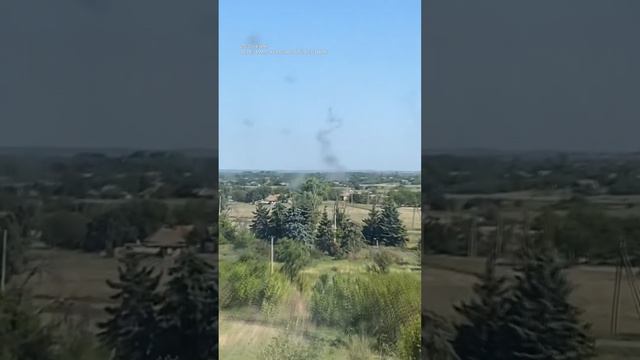 Боевая пара Ка-52 выжигает укрепрайон залпами ракет под прикрытием Ми-8