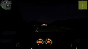 Отжигаем на ночной Московской магистрали в игре  CITY CAR DRIVING на руле Defender Forsage Drift GT