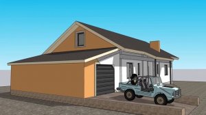 ИНТЕРЕСНАЯ ПЛАНИРОВКА ДОМ 120 кв. С МАНСАРДОЙ 50 кв. С ГАРАЖОМ 36 кв. 20х9м. HOUSE DESIGN