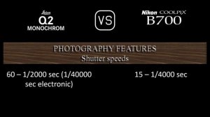 Leica Q2 Monochrom vs. Nikon COOLPIX B700: A Comparison of Specifications