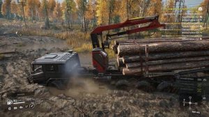 SnowRunner Возим лес