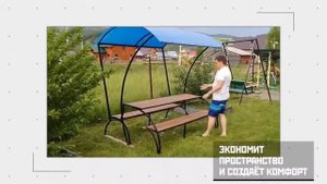 Как сделать СКАМЕЙКУ ТРАНСФОРМЕР своими руками. Лавка превращается в стол. Мебель для дачи.