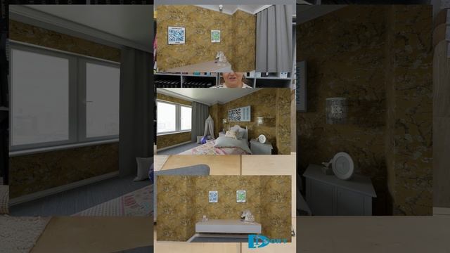 Обои в интерьере. Визуализация дизайнов #обои #дизайнинтерьера смотреть онлайн