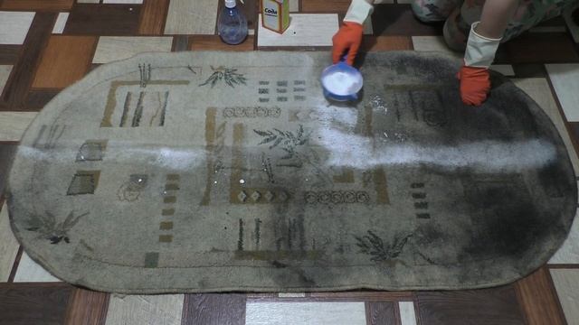 Как почистить БОЛЬШОЙ и ГРЯЗНЫЙ КОВЕР, ПАЛАС, КОВРОЛИН, КОВРОВОЕ ПОКРЫТИЕ / Очень БЮДЖЕТНО/ смотреть онлайн