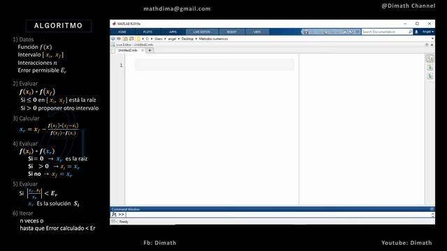 (5) Método Falsa posición en Python y Matlab MÉTODOS NUMÉRICOS смотреть онлайн