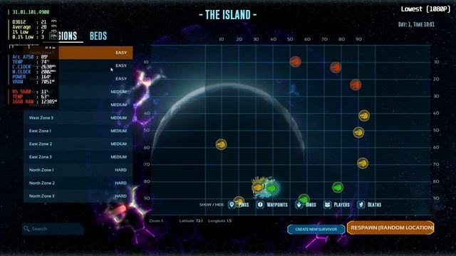 Intel Arc A750 - ARK: Survival Ascended | DX12 | 480P, 720P, 1080P & 1440P